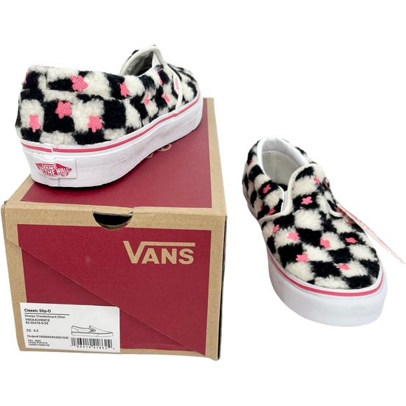Vans Classic Slip-On in Sherpa Checkerboard - Picture 7 of 10